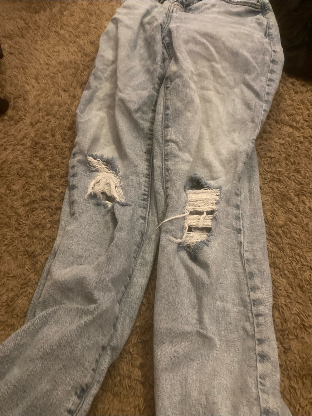 SO Light Blue Distressed Boyfriend Jeans